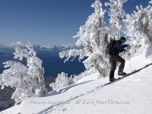 John Holleman enjoys one of Tahoe's finest views.