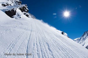 Chris Davenport skiing in the backcountry