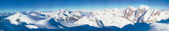 One of the finer views available, Mt. Moloch from Mt. Ruth.