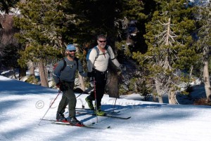 Two locals keeping their lungs and legs in shape for the BC season.