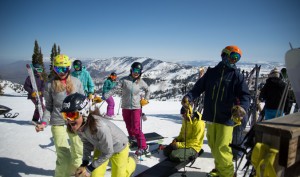 Fun and games (gear testing) at Powder Mountain. photo courtesy BCM.