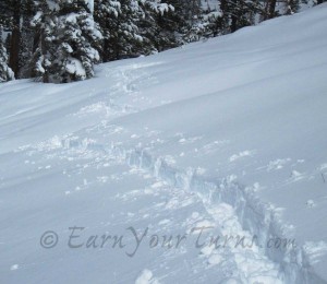 Micro-contouring on a traverse.