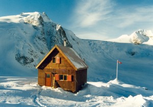 Humble beginnings. Moloch Hut adds the option of touring deep into the Selkirk range.