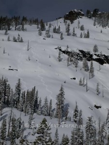 The middle pitch of Sugar Bowl's Lake Run. 