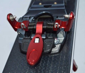 Meidjo's low-tech toe has alignment bumpers and stands 2mm higher than other tech pins with true lock out for touring.