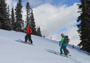 Real world testing of next season's Dynafit skis at Berthoud Pass, CO.