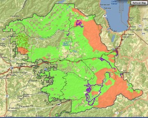 Eldorado NF winter recreational use map.  Link to interactive map here.