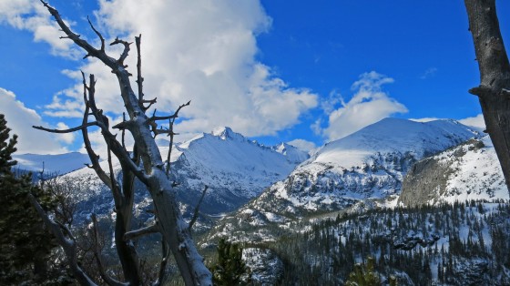 After the skies cleared, here's the white bounty at RMNP, 24may15.  Photo by James Kennedy.