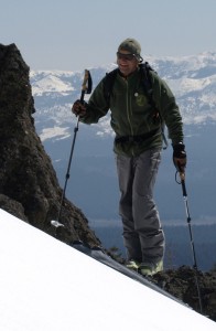 Bela Vadasz on home turf, the south side of Mt. Judah (Sugar Bowl Backcountry).