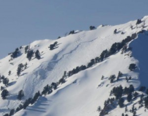 Avalanche that claimed the life of a Utah man on Gobbler's Knob in the Wasatch Mountains.