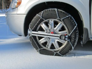 These chains still going strong after three seasons. No crawling required. 