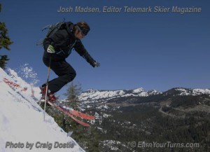 Madsen on Sugar Bowl's out-of-bounds Lake Run.