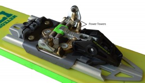 Radical 2.0 toe has power towers for alignment. Combined with rotation movement it helps reduce pre-release.